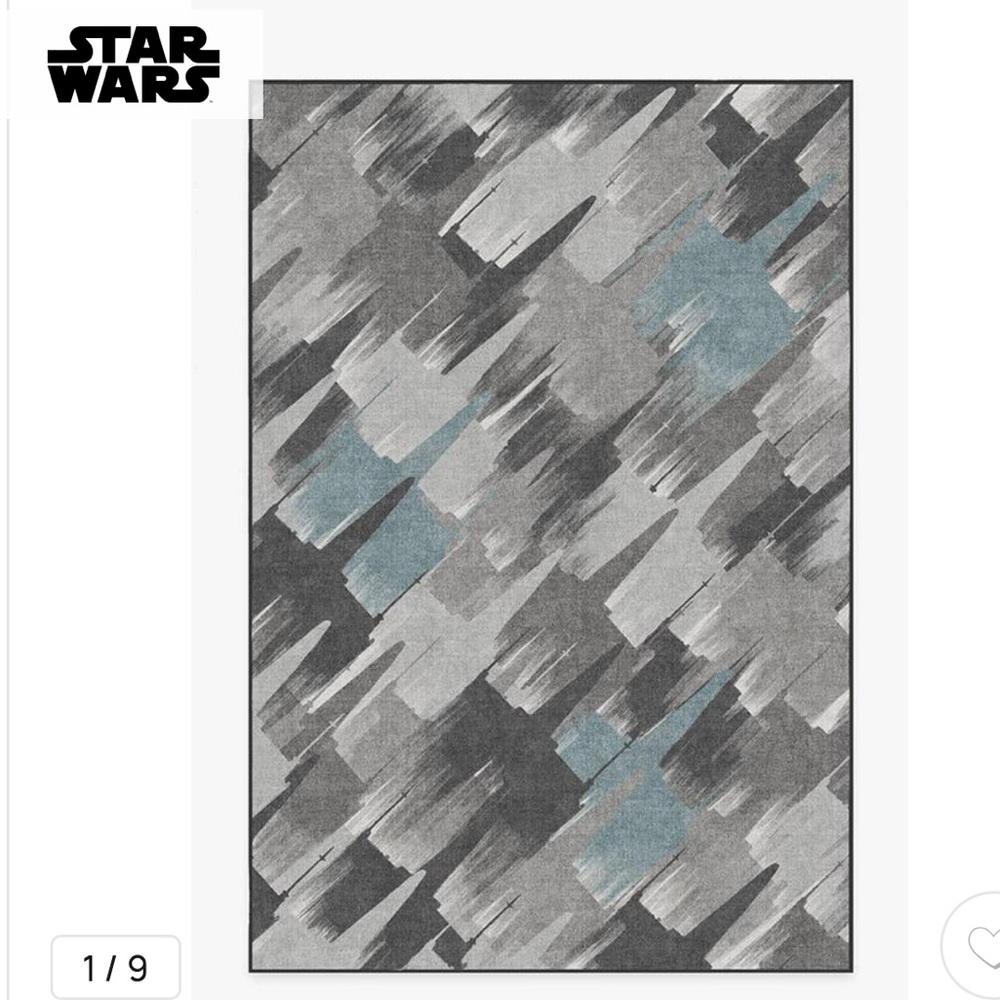 Star Wars Gray and Blue Area Rug
